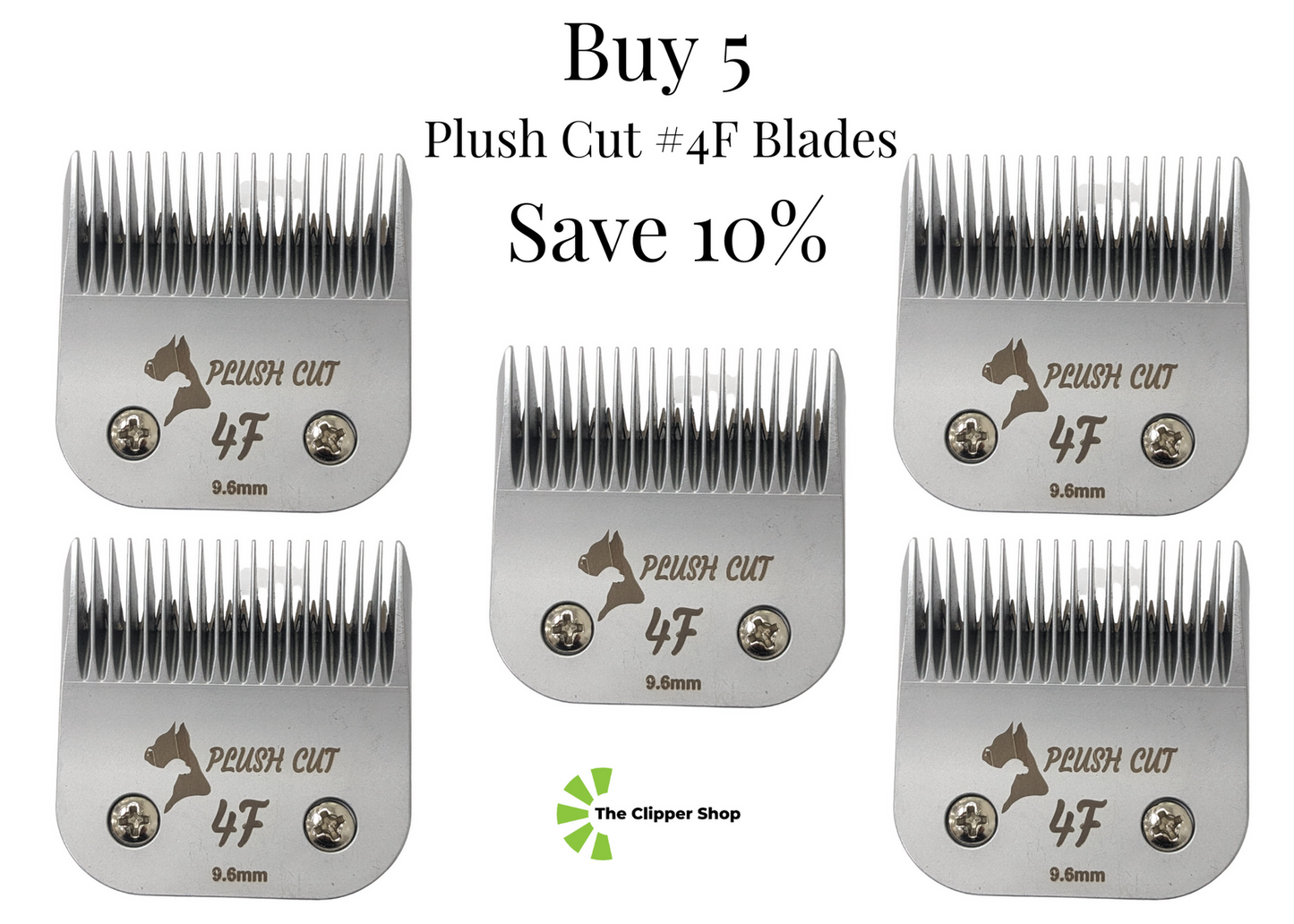 Plush Cut #4F A5 Clipper Blade 5-Pack