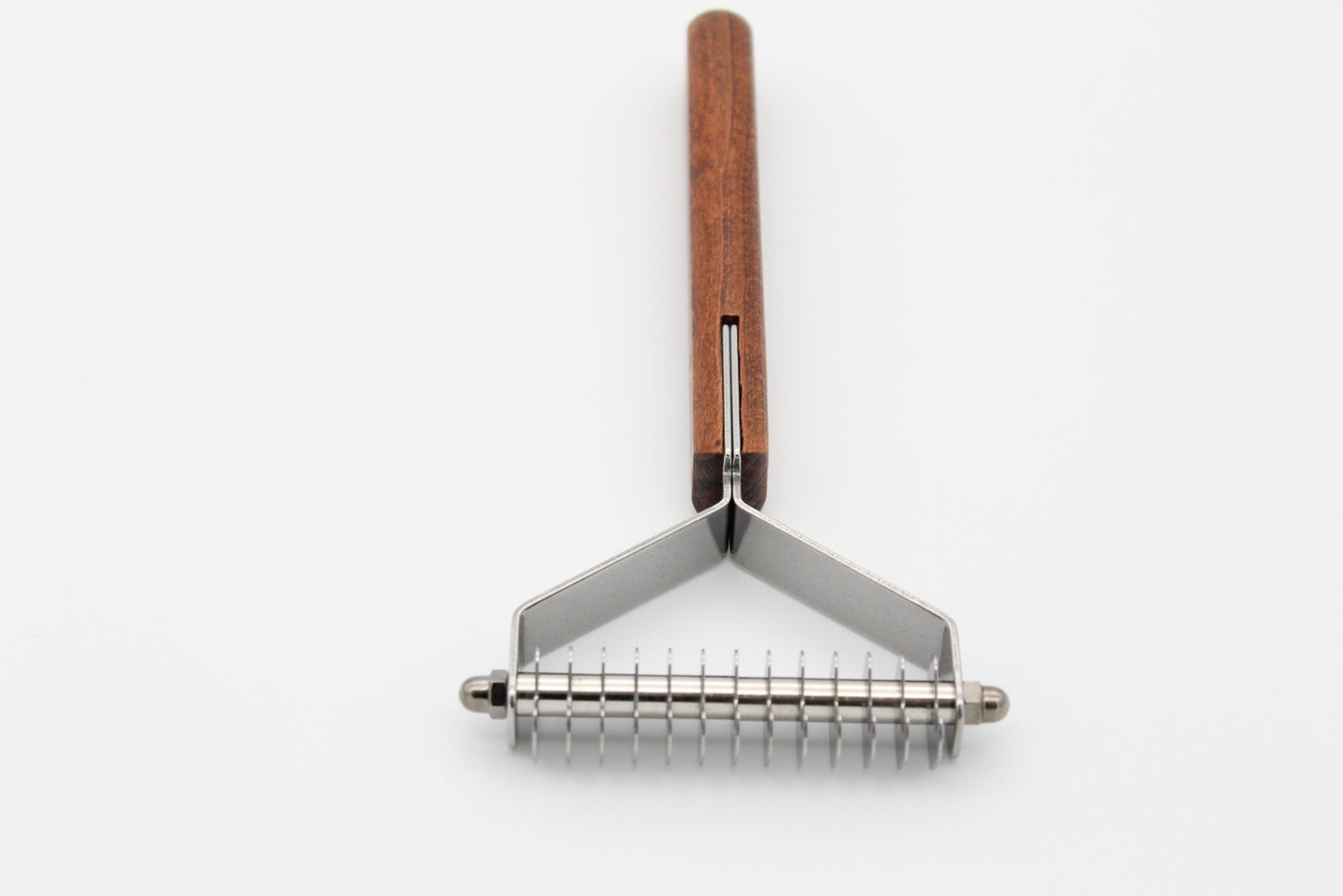 TCS Wooden Stripping Comb 13-Blade Wide Dematting Rake