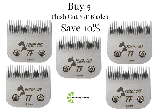 Plush Cut #7F A5 Clipper Blade 5-Pack