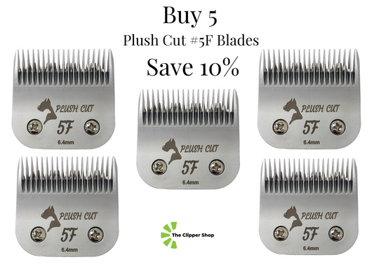 Plush Cut #5F A5 Style Clipper Blade 5-Pack