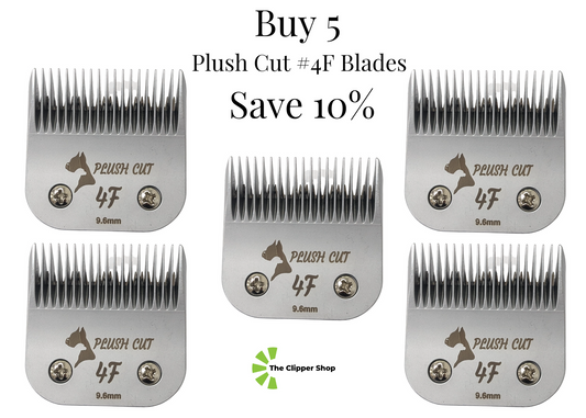 Plush Cut #4F A5 Clipper Blade 5-Pack
