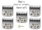 Plush Cut #4F A5 Clipper Blade 5-Pack