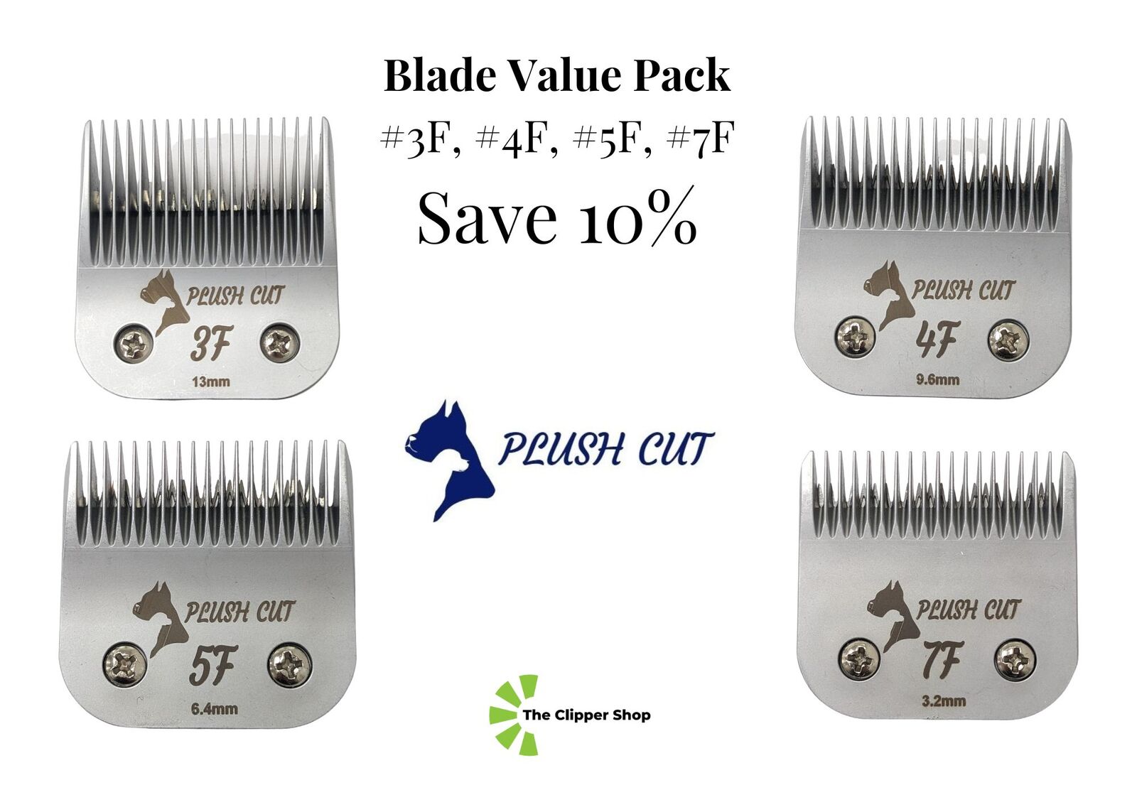 Plush Cut Blade Value Pack #3F #4F #5F #7F