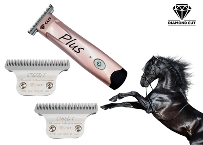 Diamond Cut Plus Cordless Clipper 2 x Steed T-Blades 2 Battery