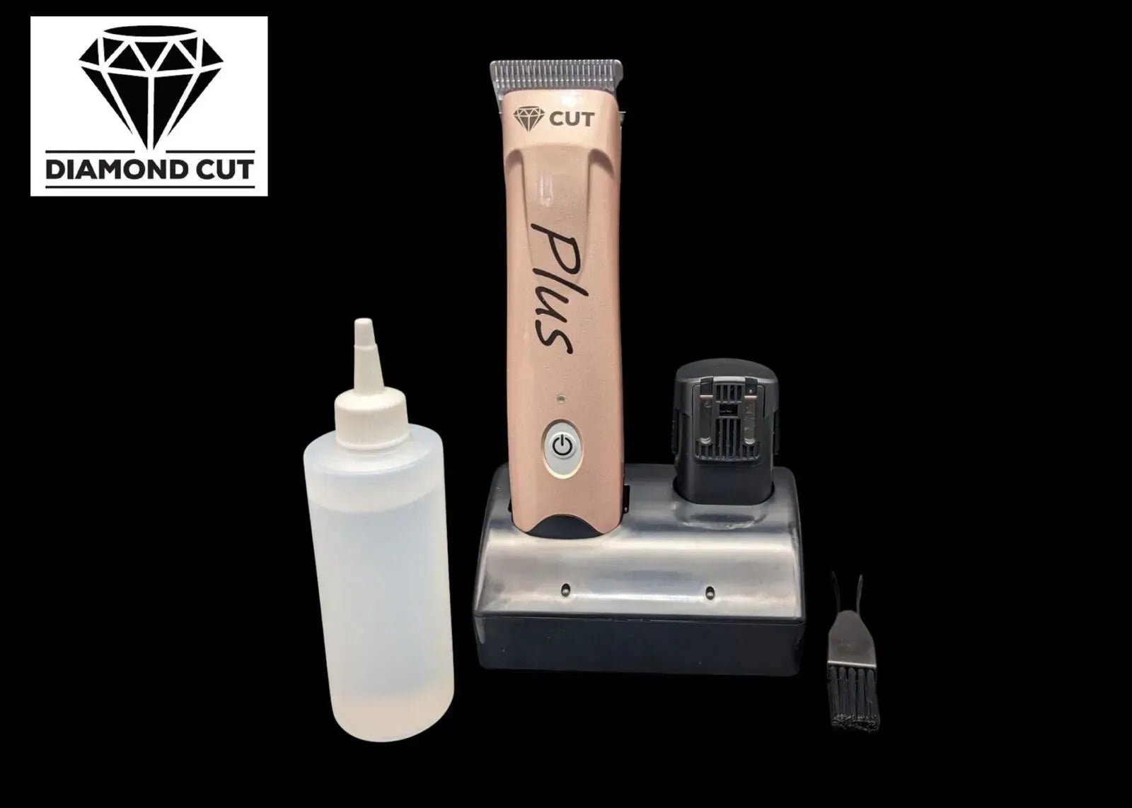 Diamond Cut Plus Cordless Clipper 2 x Steed T-Blades 2 Battery