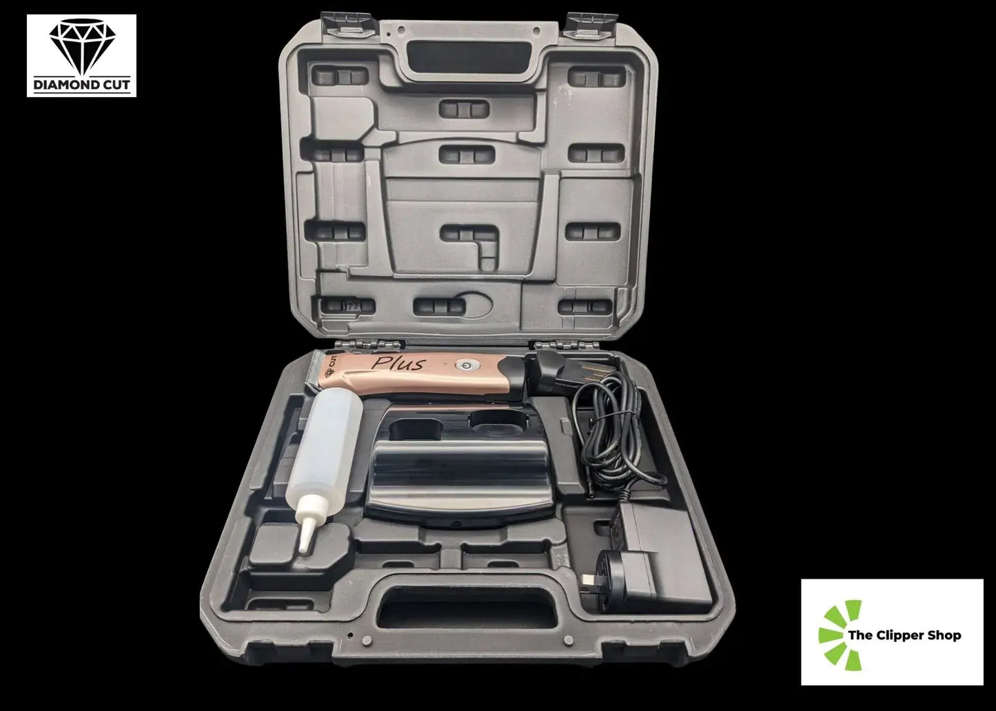 Diamond Cut Plus Cordless Clipper 2 x Steed T-Blades 2 Battery