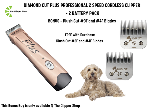 Diamond Cut Plus Cordless Clipper with Free Plush Cut #3F and #4F Blade