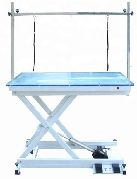 Electric Lift Grooming Table with LED and Acrylic Top