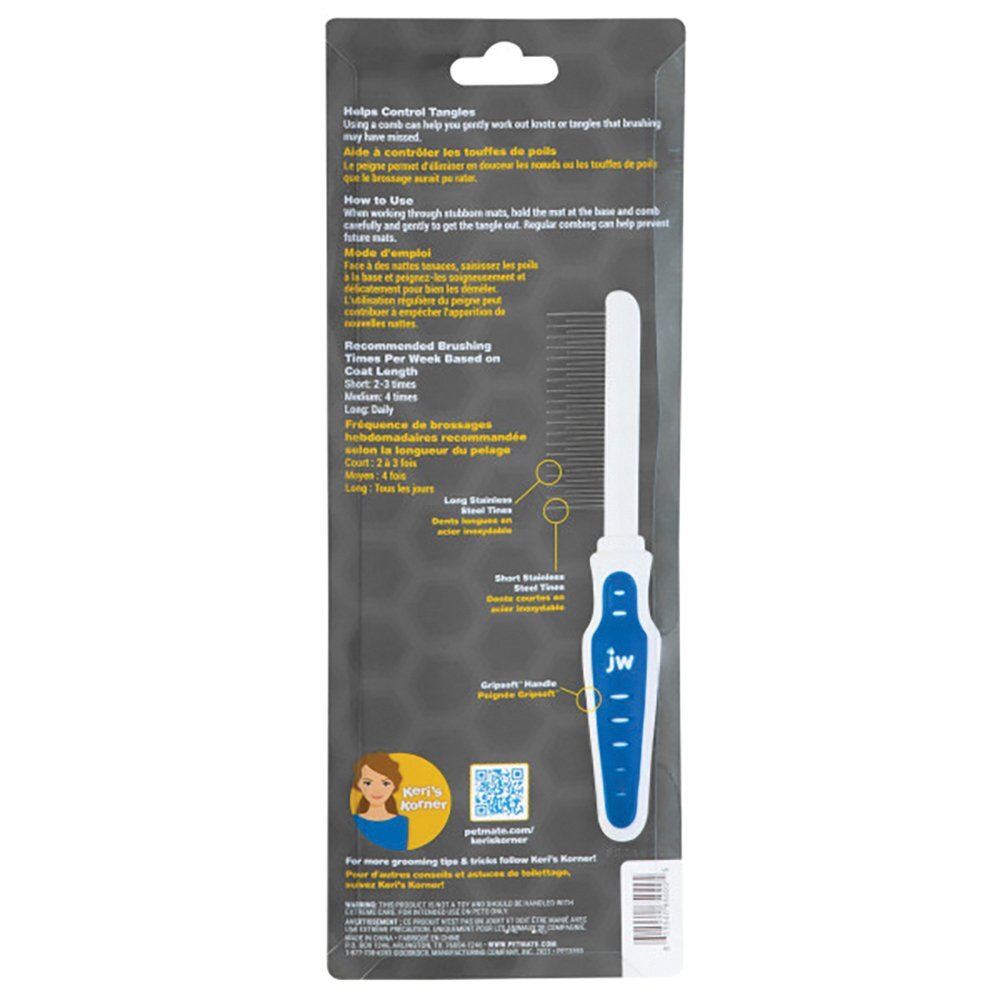 GripSoft JW Shedding Comb 22cm