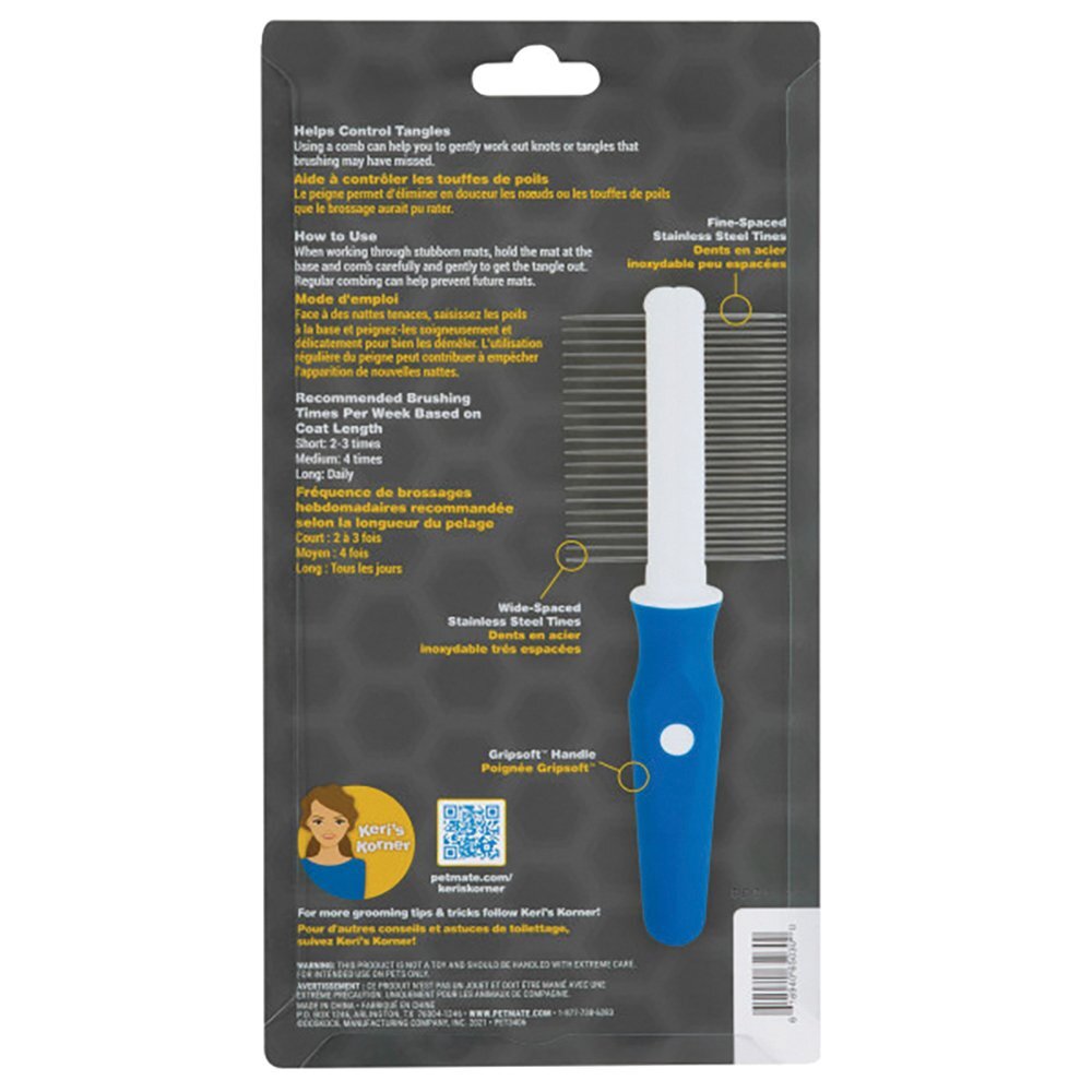 GripSoft JW Double Sided Comb 8.5 Inch