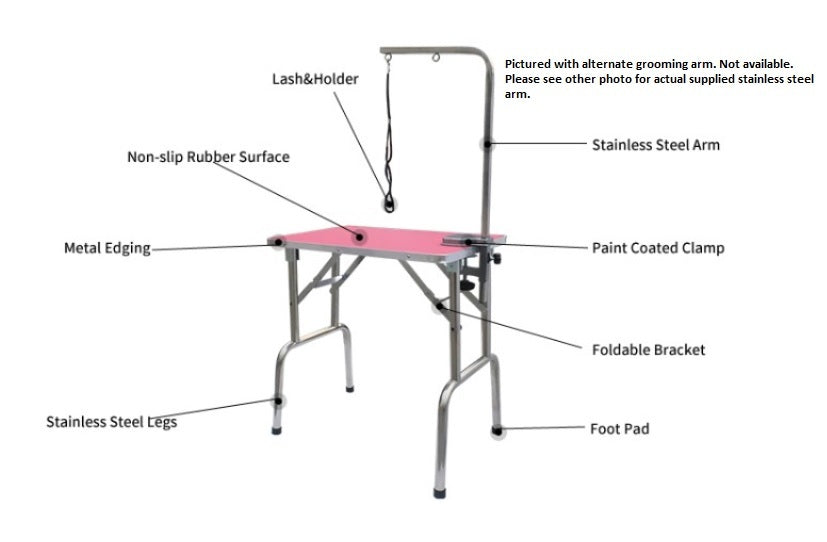 Quality Pet Grooming Height Adjustable Table - Small