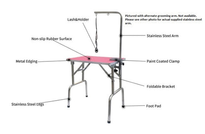 Quality Pet Grooming Height Adjustable Table - Small