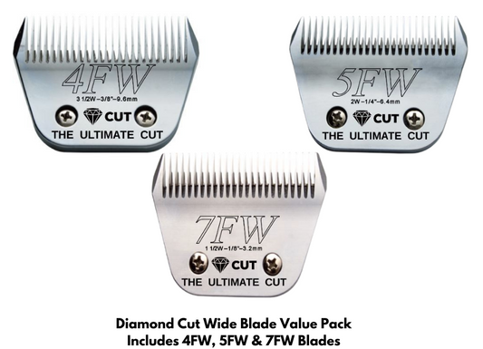 Diamond Cut Wide Blade Value Pack #4FW #5FW #7FW
