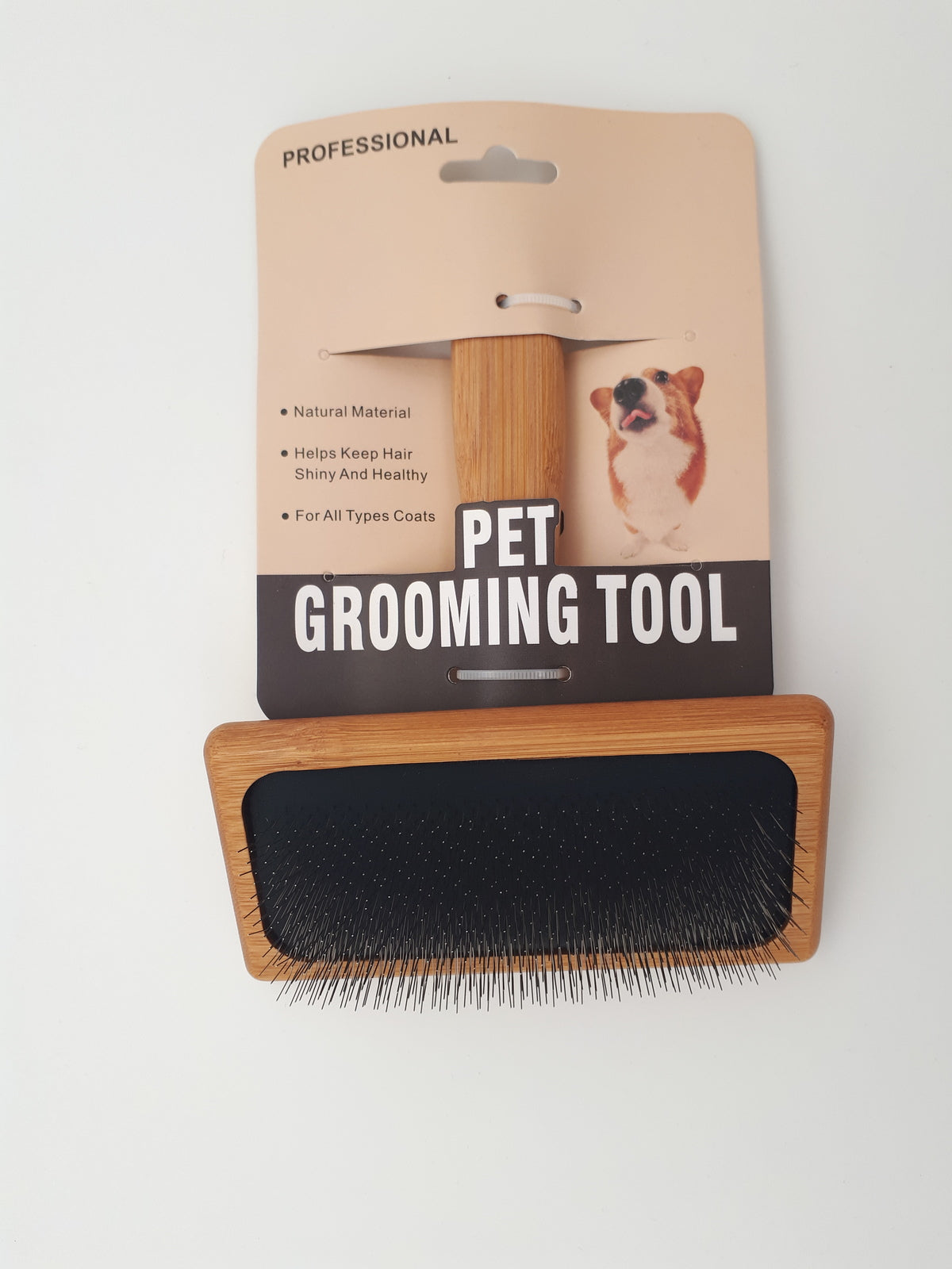 TCS Bamboo Pet Slicker Brush Medium