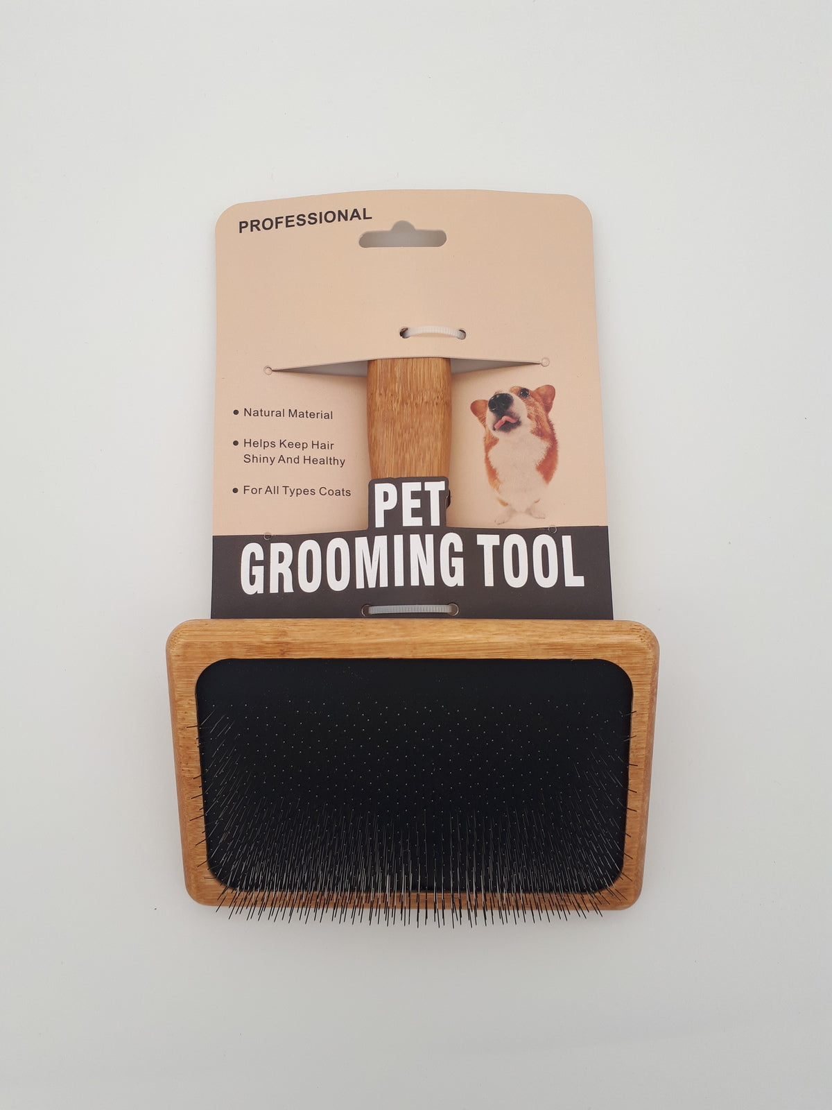 TCS Bamboo Pet Slicker Brush Large