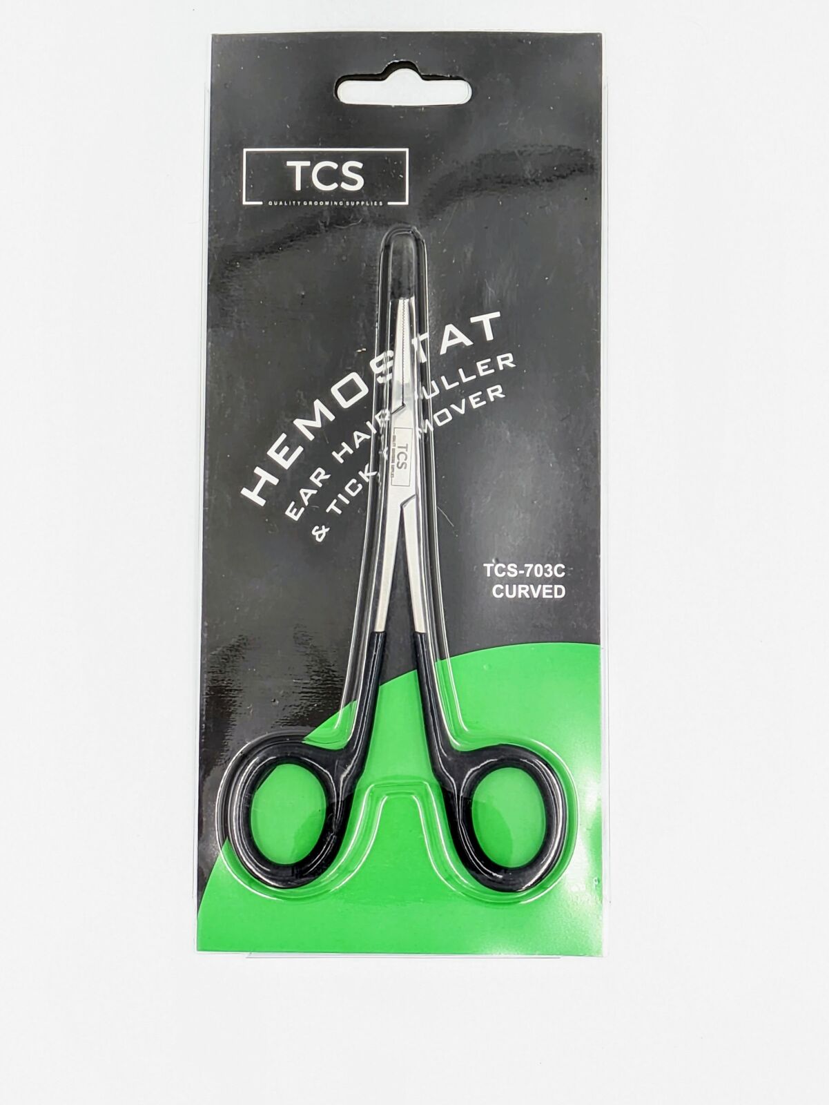 TCS Curved Hemostat Ear Hair Puller & Tick Remover 5.5 Inch