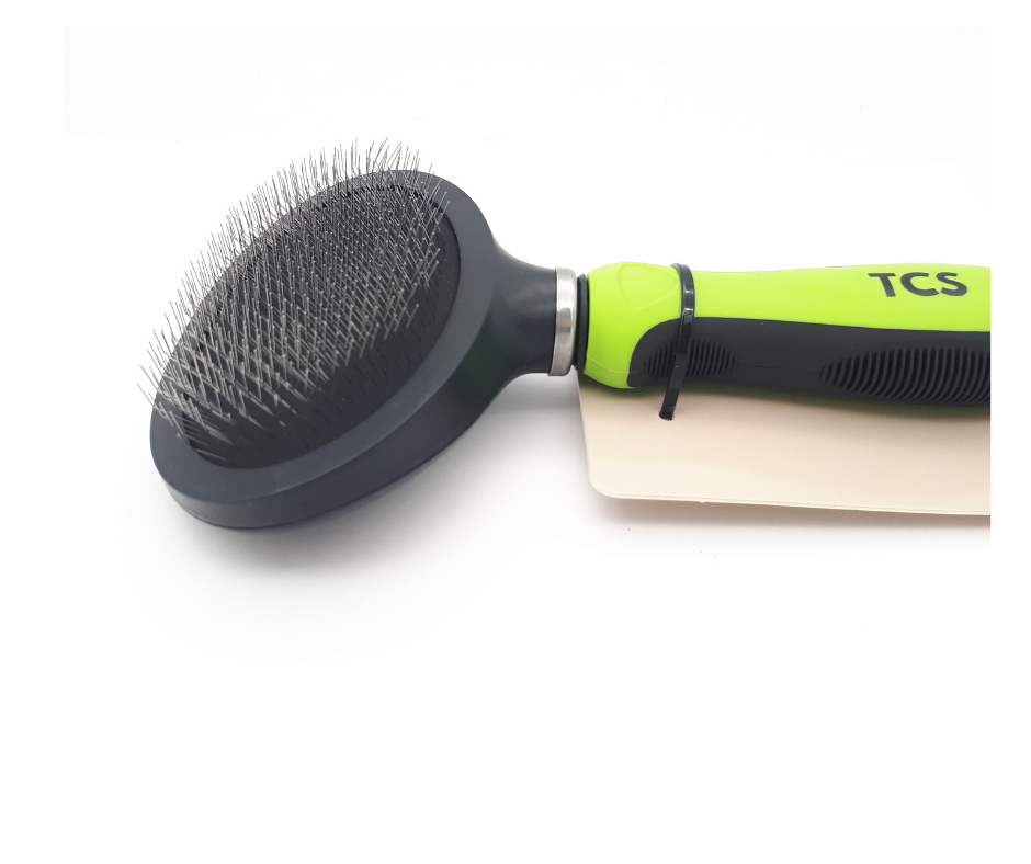 TCS Round Flexi Head Large Pet Grooming Slicker Brush
