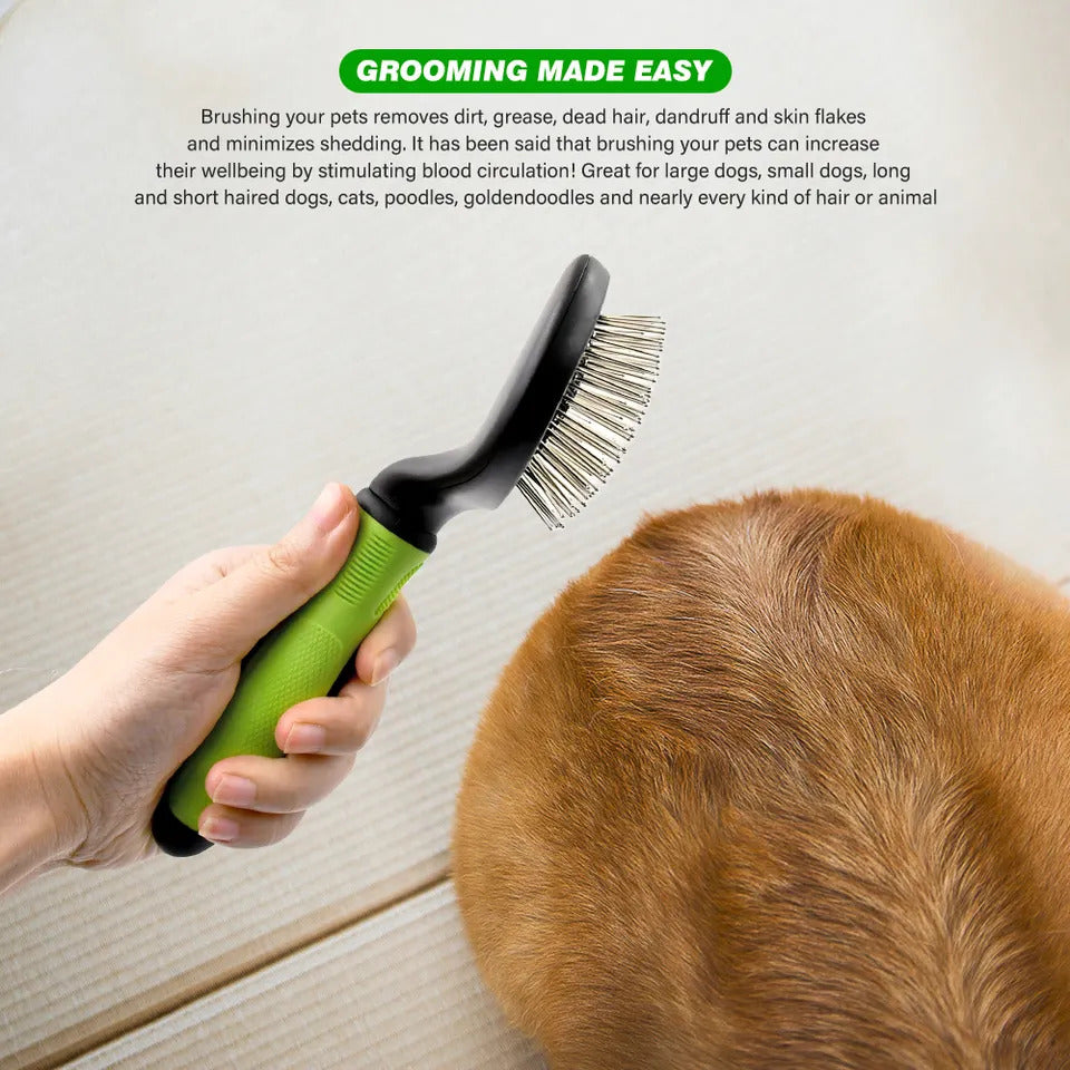 TCS Round Head Pet Grooming Pin Brush Large