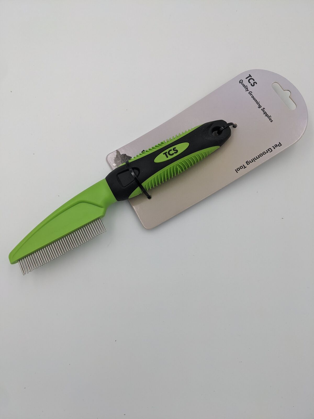 TCS Rotating Pin Pet Grooming Comb with Ergonomic Handle