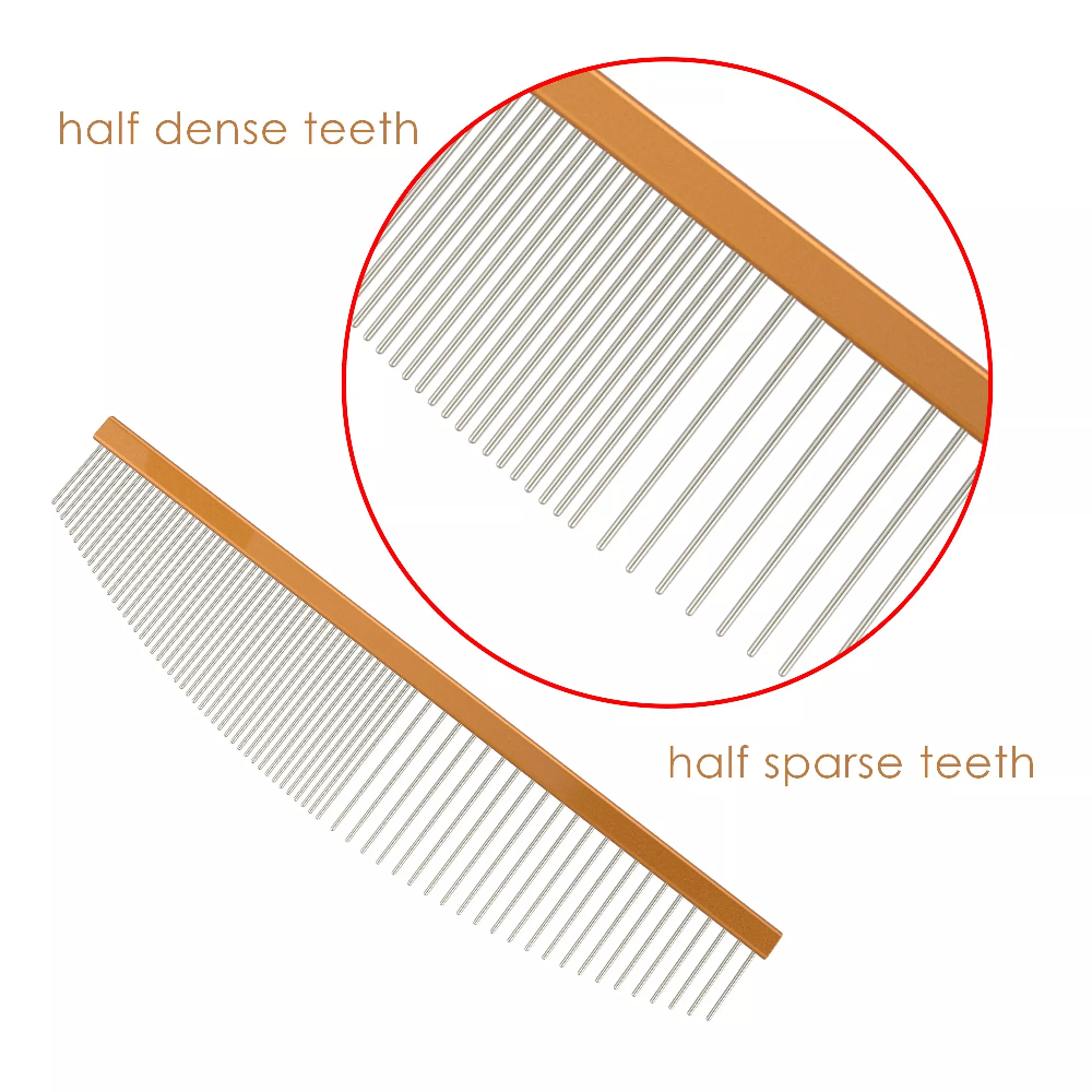 TCS Half Moon Pet Grooming Comb 50/50