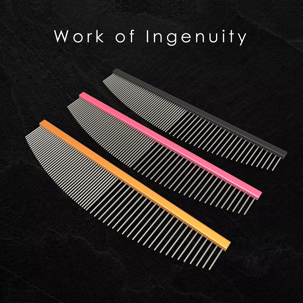 TCS Half Moon Pet Grooming Comb 50/50