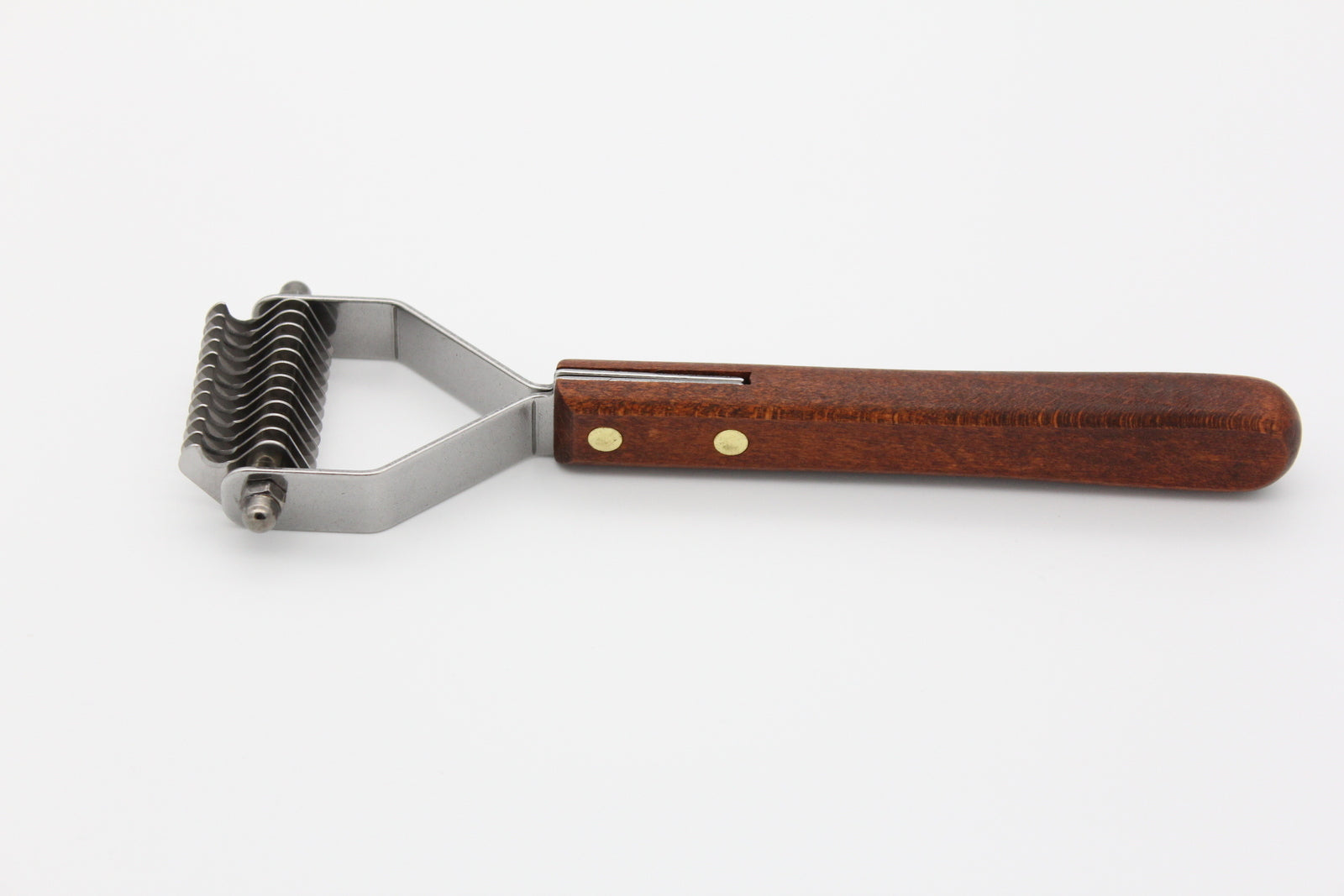 TCS Wooden Stripping Comb 12-Blade Dematting Rake