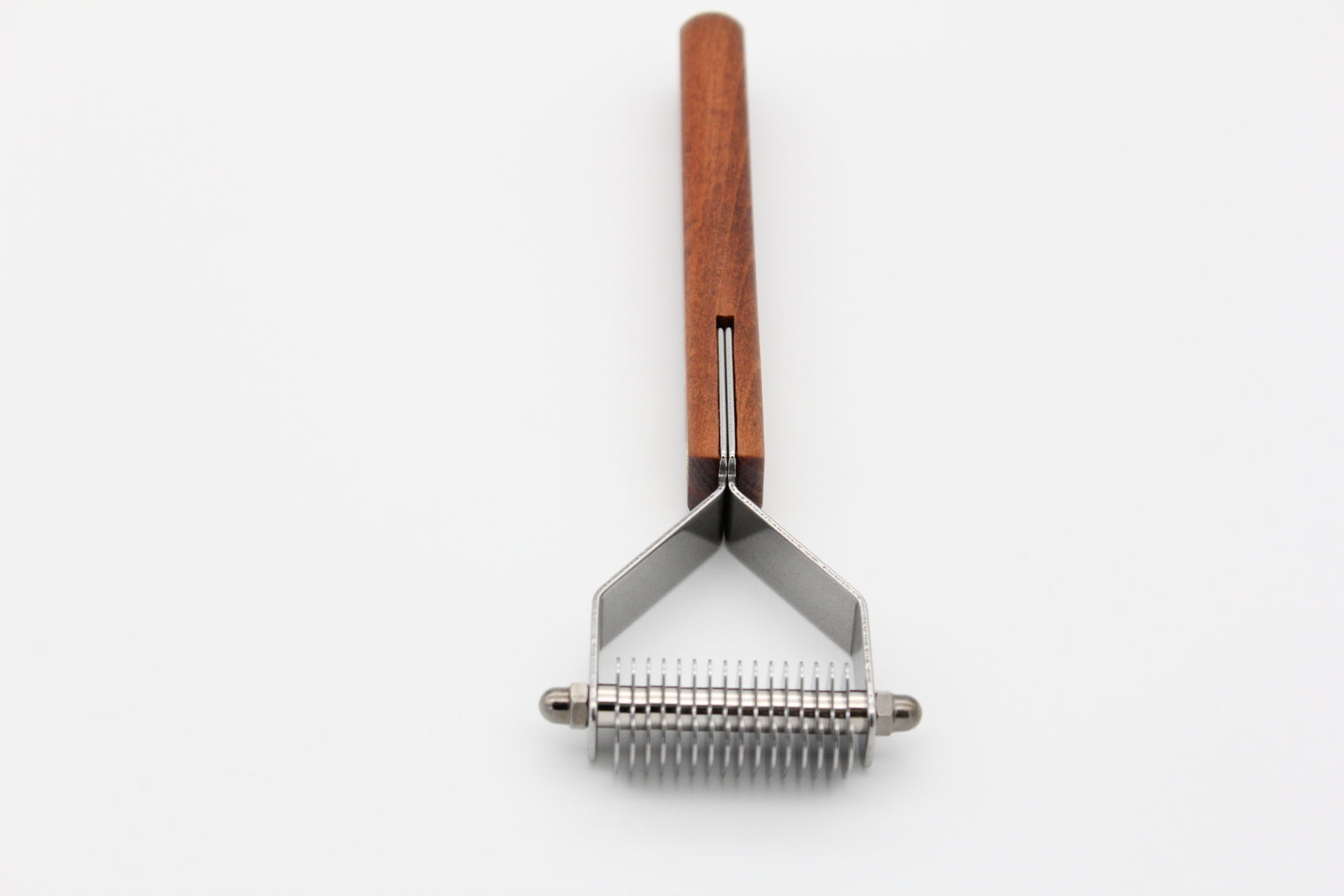 TCS Wooden Stripping Comb 16-Blade Dematting Rake