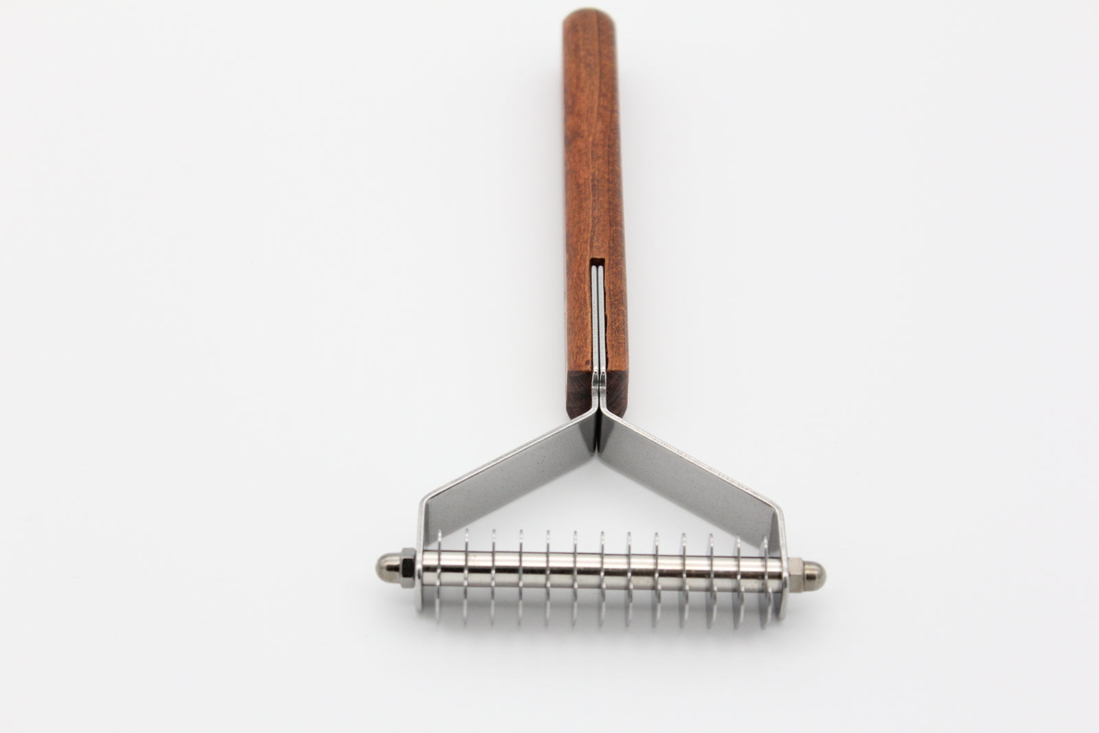 TCS Wooden Stripping Comb 13-Blade Wide Dematting Rake