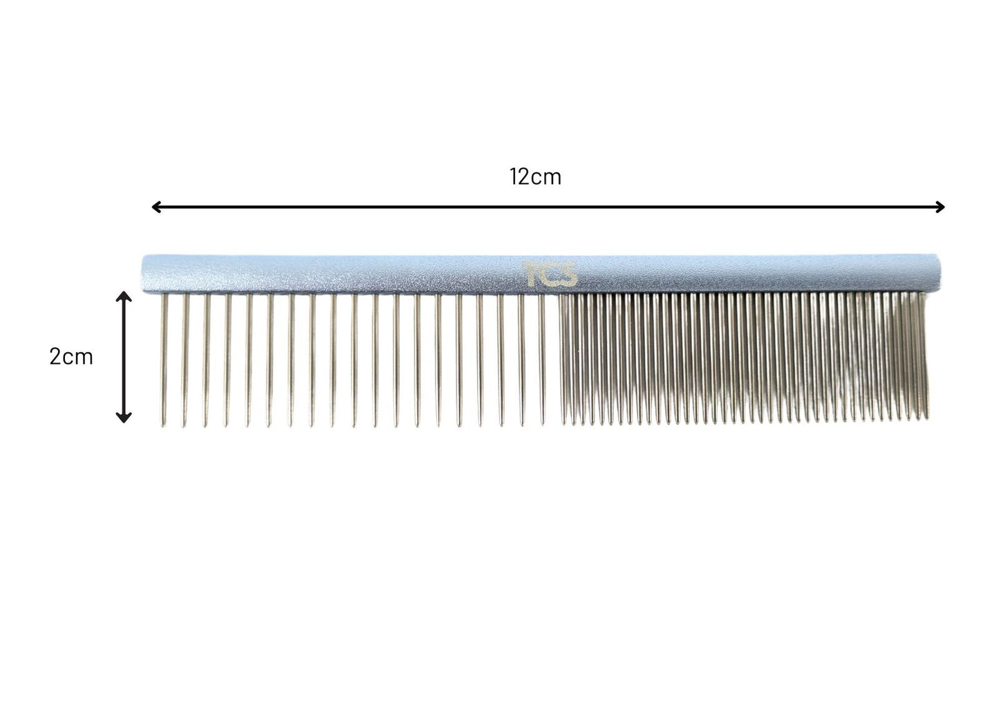 TCS Pet Face Finishing Comb 50/50 Blue