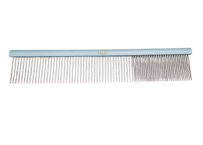 TCS Alloy Handle Pet Grooming Comb 80/20 Blue