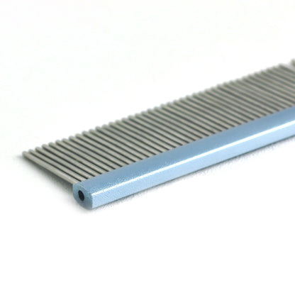 TCS Alloy Handle Pet Grooming Comb 80/20 Blue