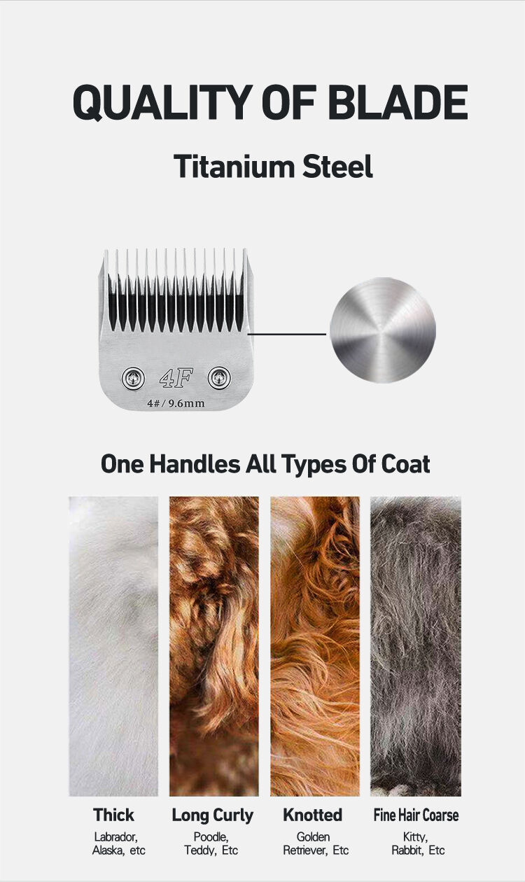 TCS Elite Cordless Clipper With 10F 7F 5F And 4F Blade