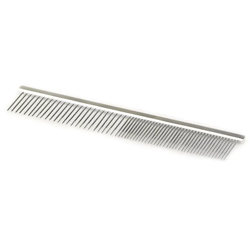 TCS 19cm Stainless Steel Electroplated Pet Grooming Comb 50/50