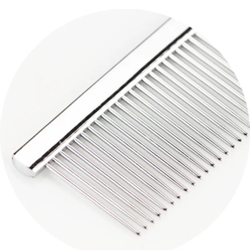 TCS 19cm Stainless Steel Electroplated Pet Grooming Comb 50/50