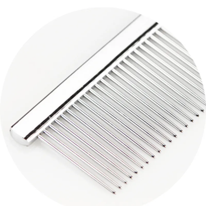 TCS 19cm Stainless Steel Electroplated Pet Grooming Comb 50/50