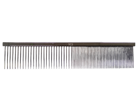 TCS 19cm Stainless Steel Electroplated Pet Grooming Comb 50/50