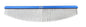 TCS Half Moon Pet Grooming Comb 50/50 Flat Blue Handle